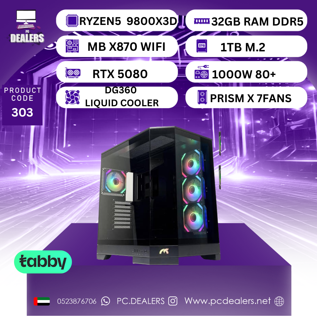RYZEN7 9800x3D & RTX 5080 | Gaming PC 303