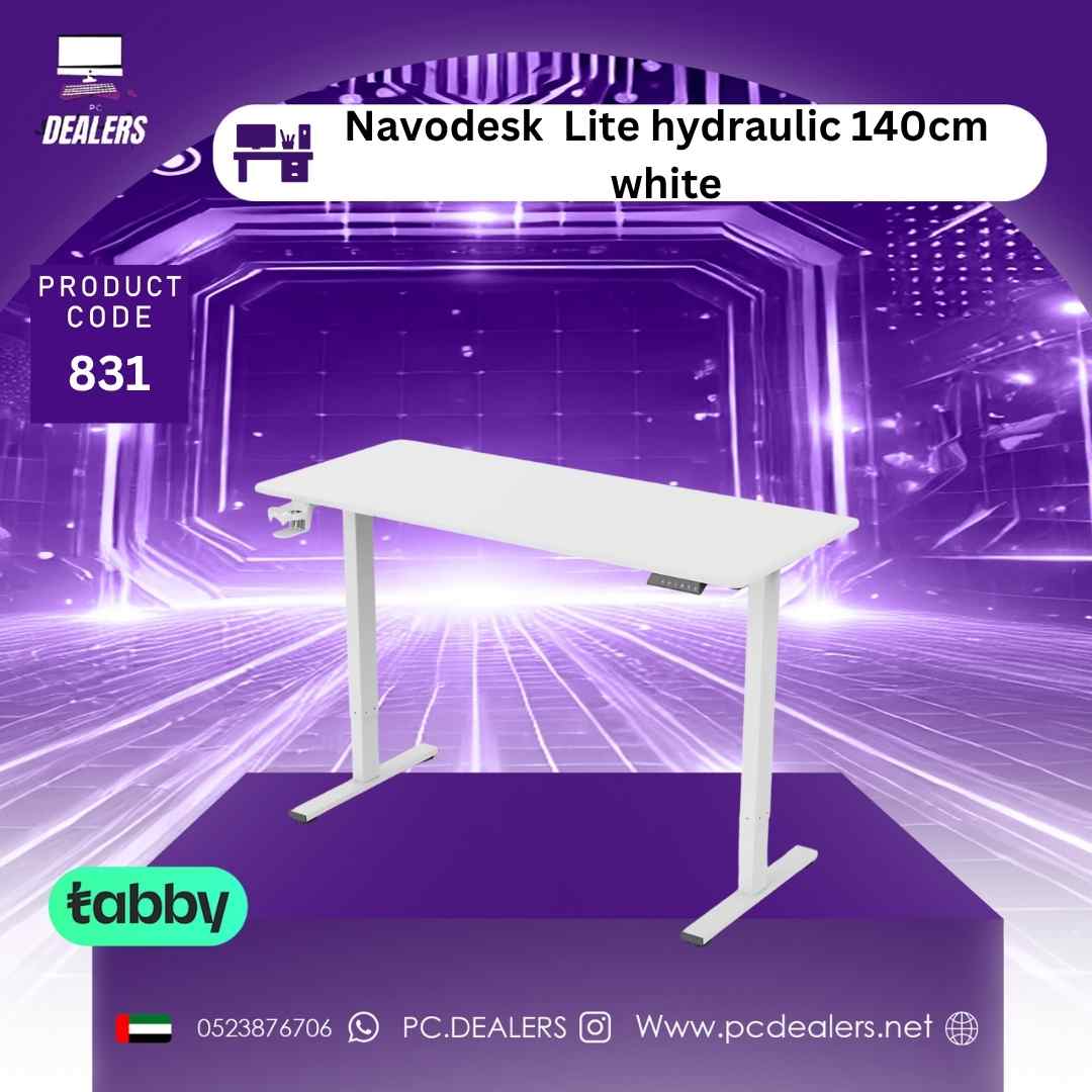 Navodesk Lite hydraulic 140cm white