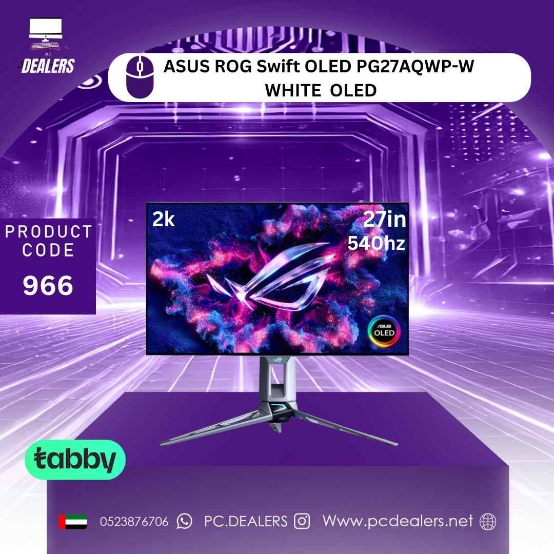 MONITOR 27 INCH ASUS ROG Swift OLED PG27AQWP-W - WHITE OLED