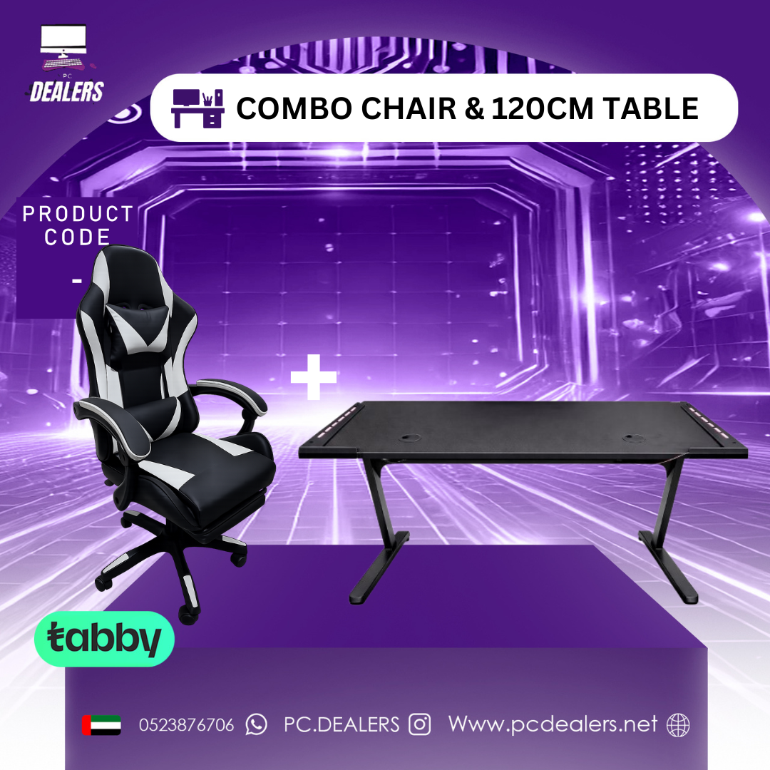 COMBO | GAMING TABLE 120CM & GAMING CHAIR