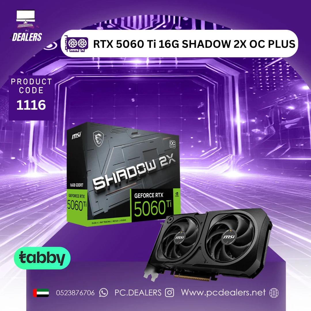 GeForce RTX 5060 Ti 16G SHADOW 2X OC PLUS