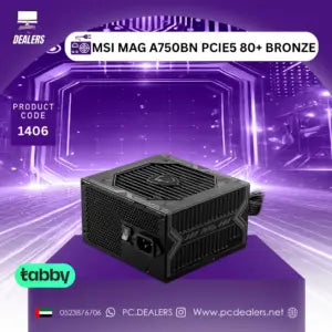 MSI MAG A750BN PCIE5 750W 80+ BRONZE