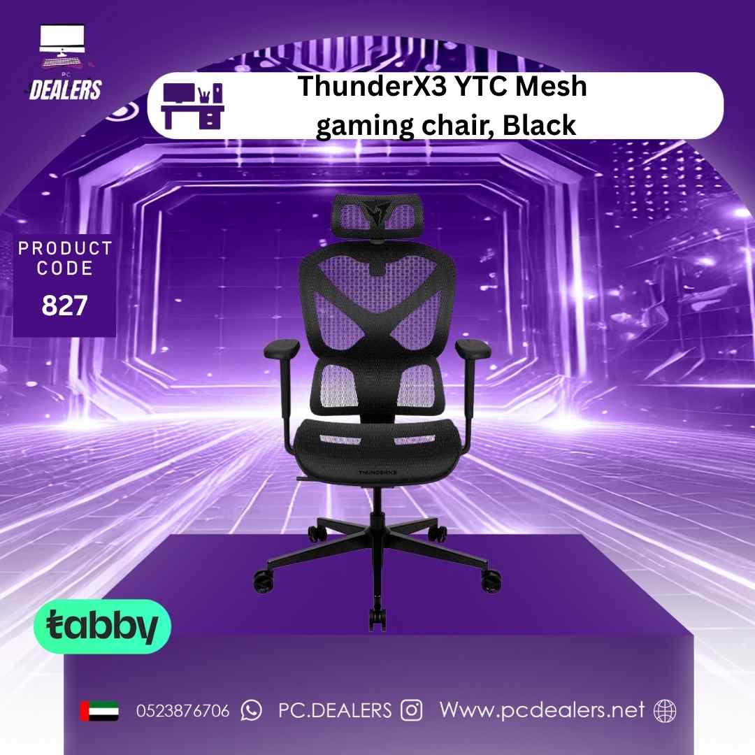 ThunderX3 YTC Mesh - gaming chair, Black