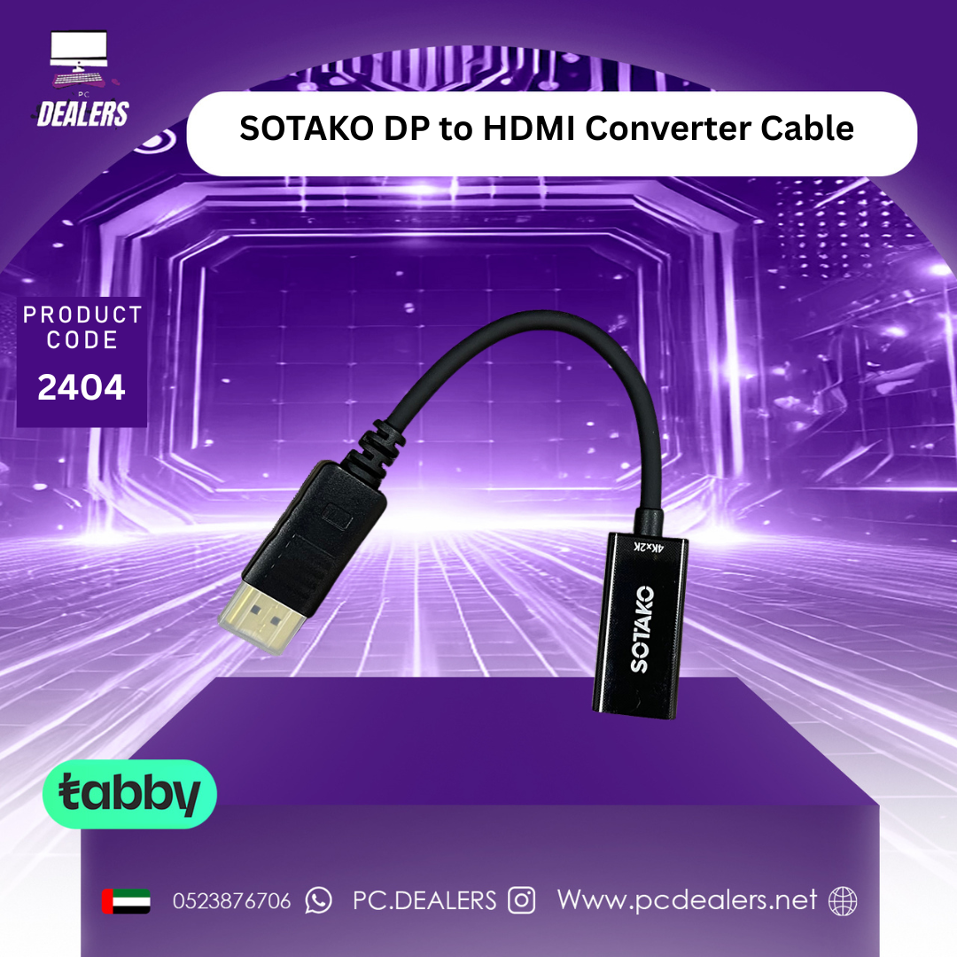 SOTAKO DP to HDMI Converter Cable 0.2M