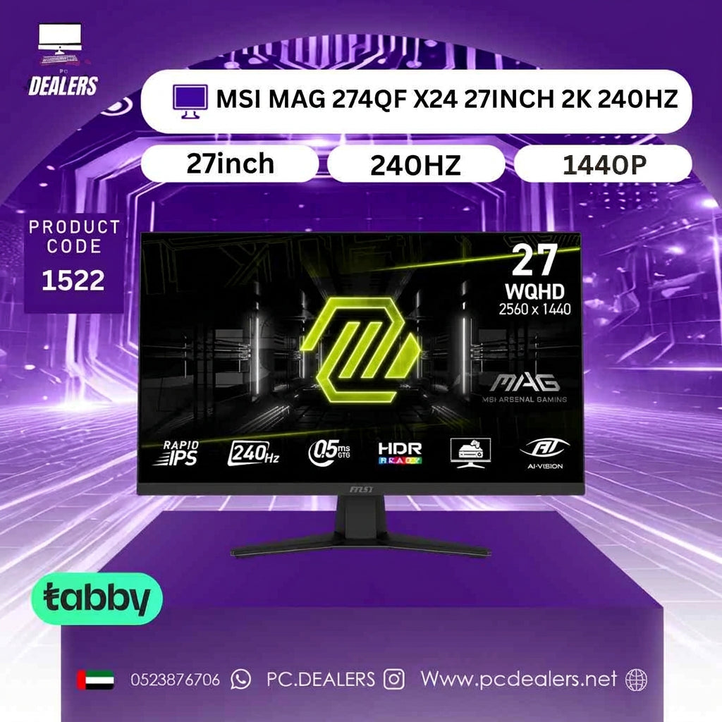 MSI MAG 274QF X24 27INCH 2K 240HZ