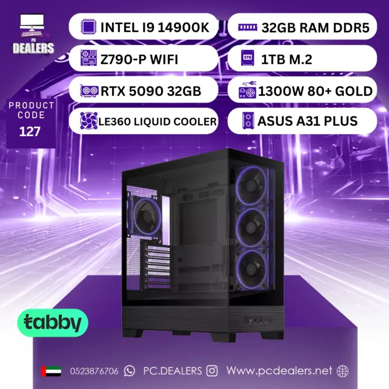 INTEL I9 14900K & RTX 5090 32GB | GAMING PC 127