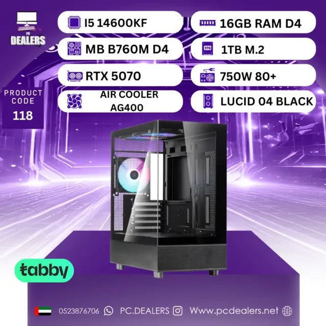 Intel i5-14600kf & RTX 5070 | Gaming PC 118
