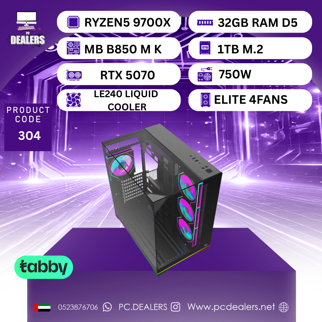 RYZEN7 9700x & RTX 5070 | Gaming PC 304