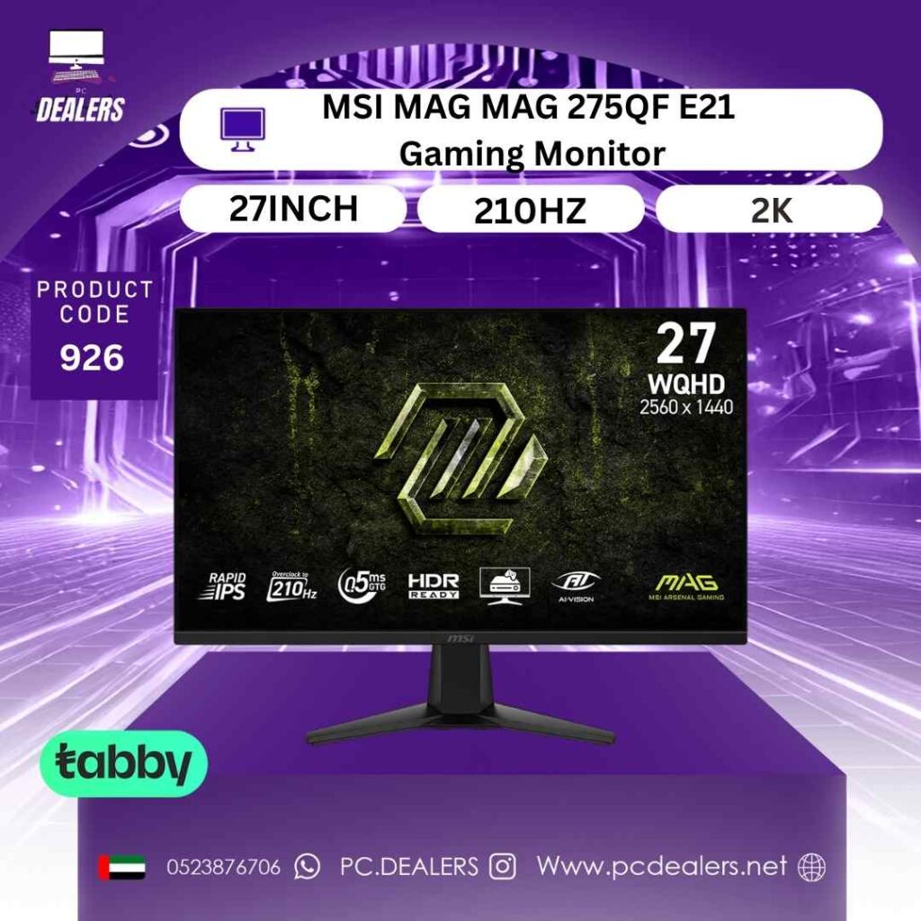 MSI 210HZ MONITOR MAG 275QF E21