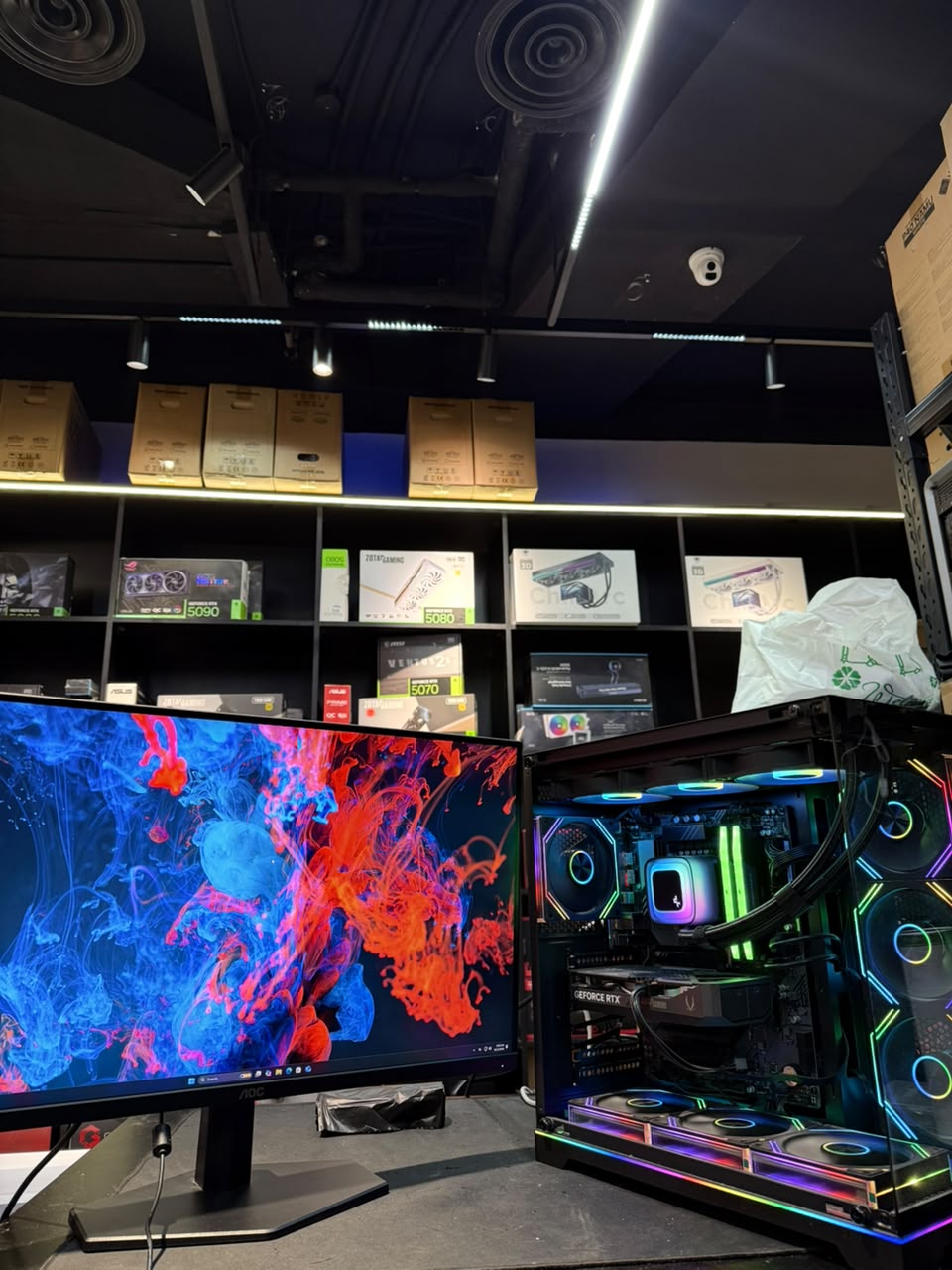 USED PC & MONITOR | RTX 5060  & i5 14400F DDR5 32GB RAM