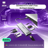 SOTAKO 9-in-1 USB C Hub Multiport Adapter