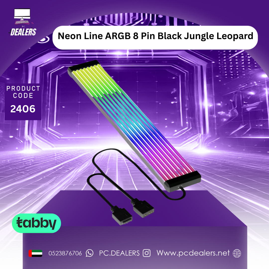 Neon Line ARGB 8 Pin Black Jungle Leopard