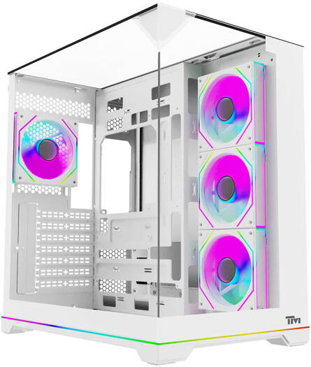 Twisted Minds Elite Mid Tower Gaming Case, ATX PC Case with ARGB Fans