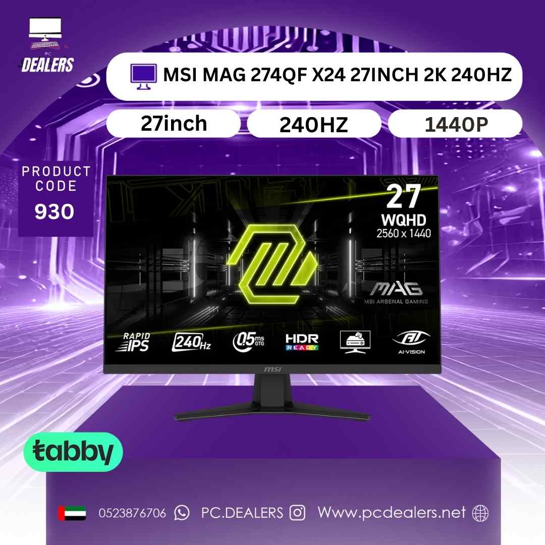 MSI MAG 274QF X24 27INCH 2K 240HZ