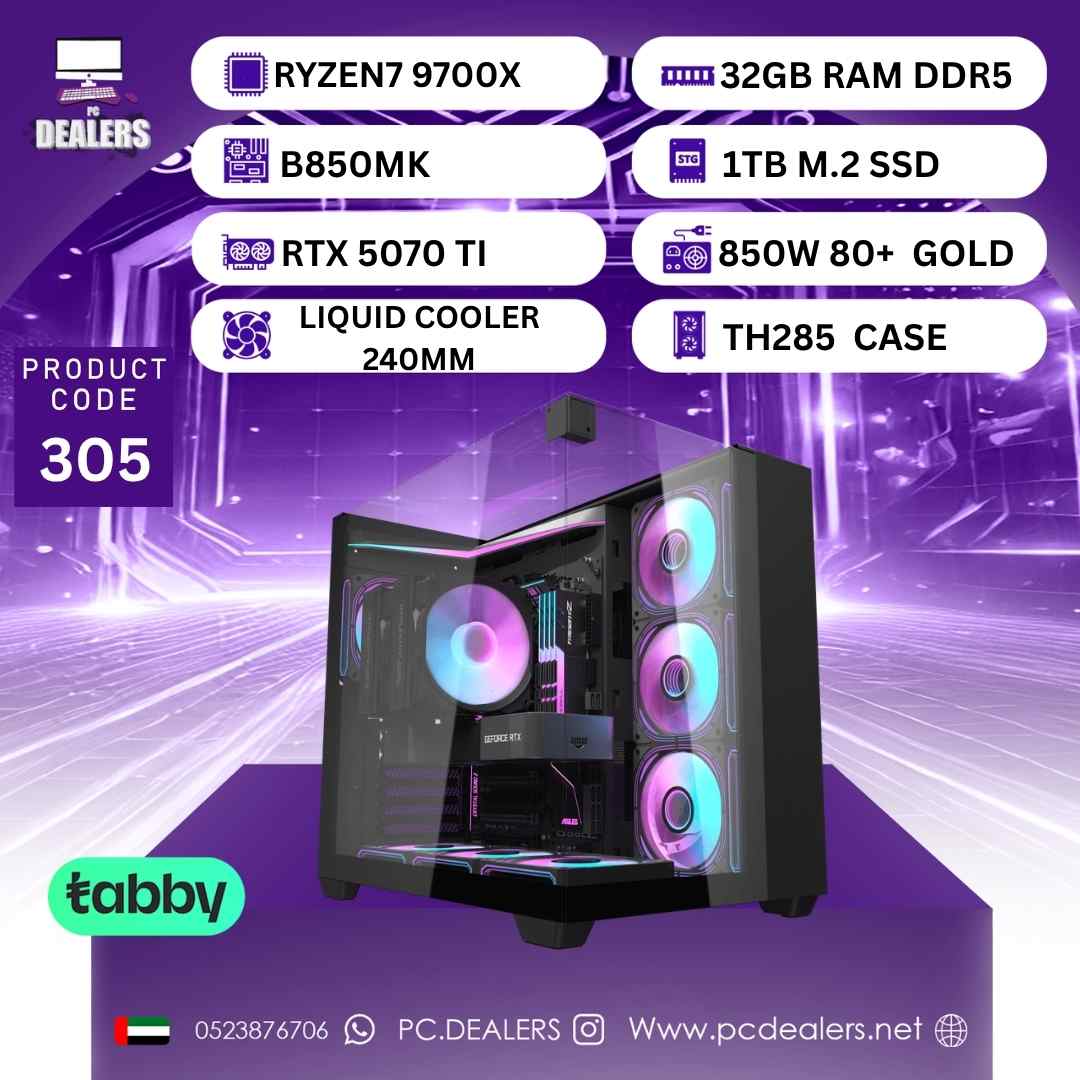 RYZEN7 9700x & RTX 5070ti | Gaming PC 305