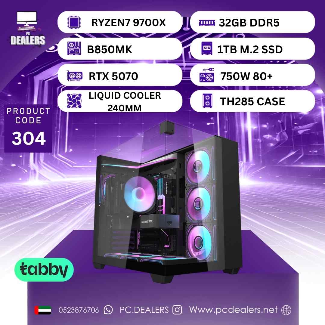 RYZEN7 9700x & RTX 5070 | Gaming PC 304