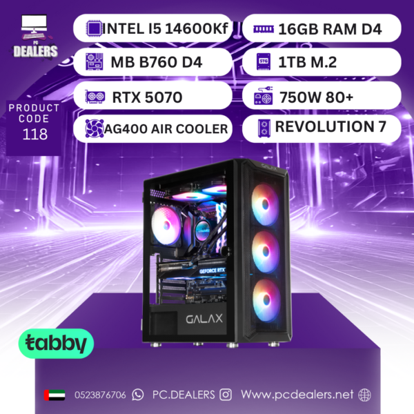 Intel i5-14600kf & RTX 5070 | Gaming PC 118