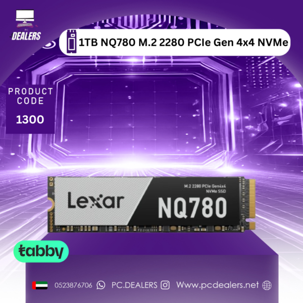 Lexar NQ790 1TB M.2 2280 PCIe Gen4x4 NVMe SSD | 1300
